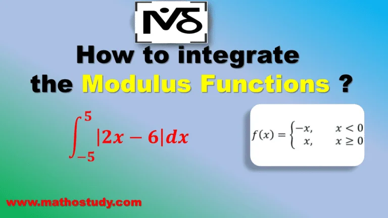 Integration of Modulus Functions