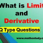 Limits and Derivatives with MCQ type Questions